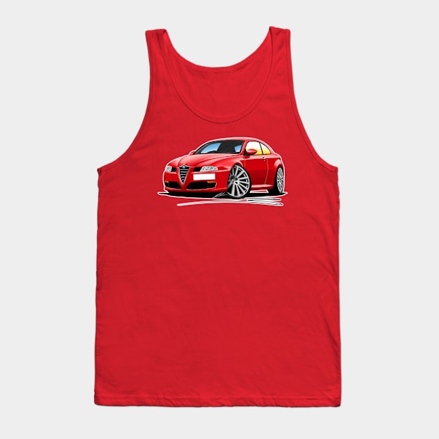 Alfa Romeo GT Red Tank Top by y30man5